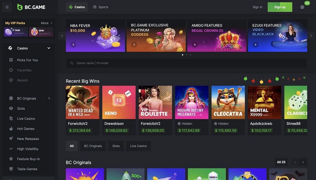 BC.Game Casino Online: Wager, Spin & Victory Instantly